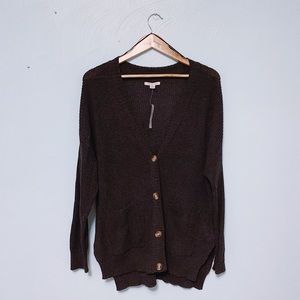 Charcoal Knit Cardigan American Eagle